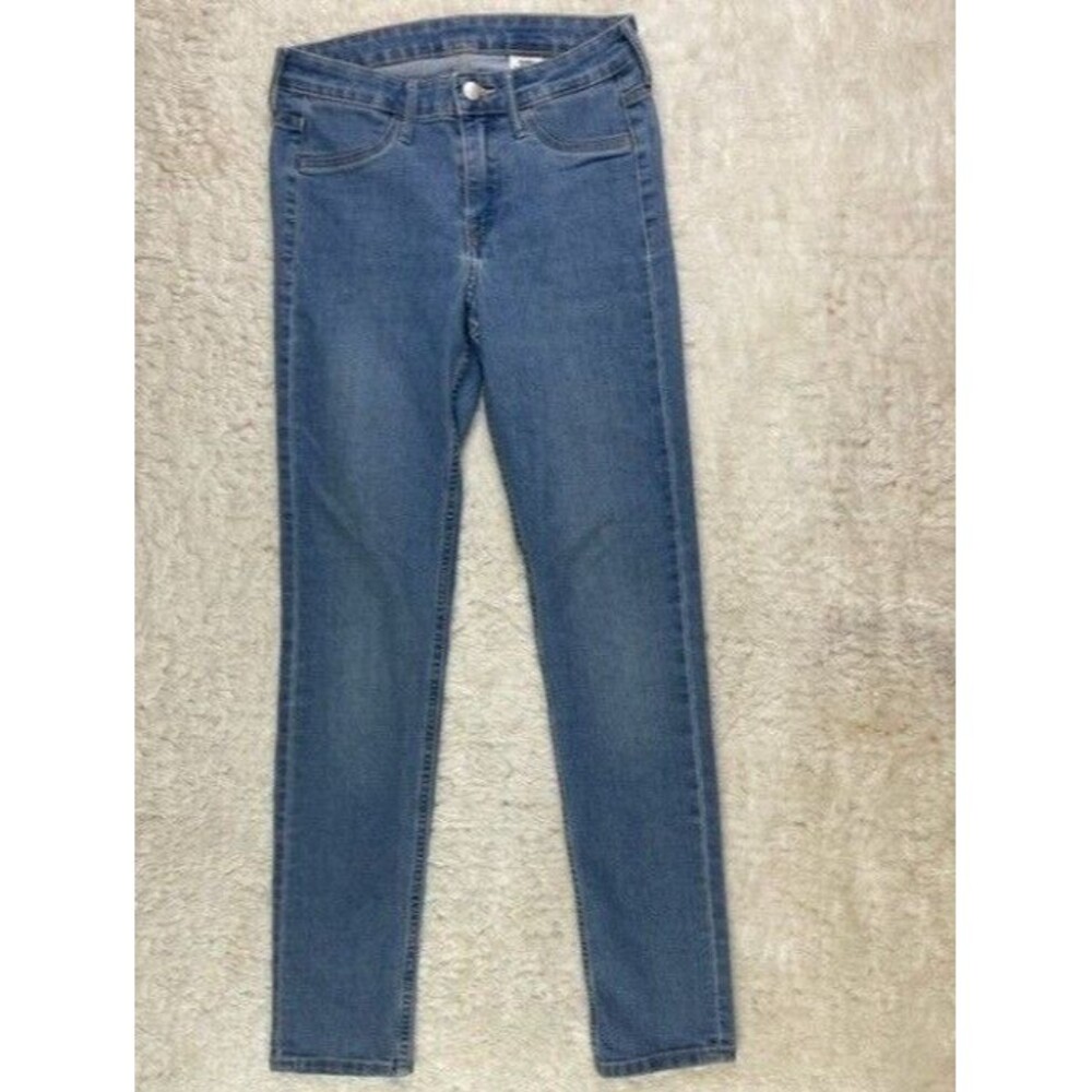 H&M Size 26 Womens Jeans Skinny Ankle Stretch Med Wash Low Rise